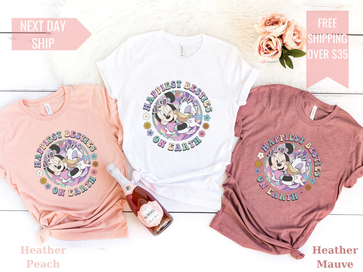Happiest Besties on Earth Shirt - Girls Disney Trip Tee