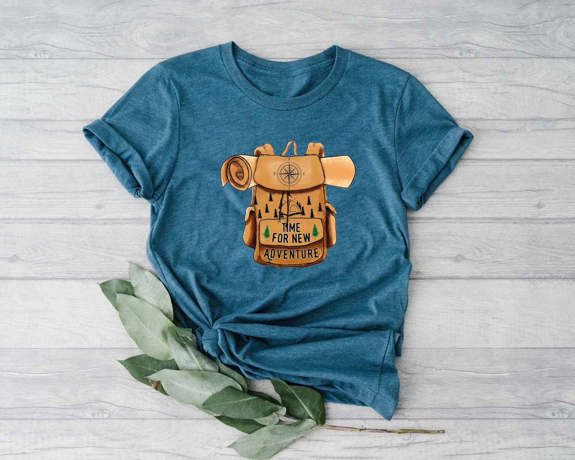 Adventure Begin Shirt, Wanderlust Shirt, Gift For Camper, Camping Crew Shirt, Nature Lover Shirt, Adventurer Shirt, Wild And Free Shirt, Dad