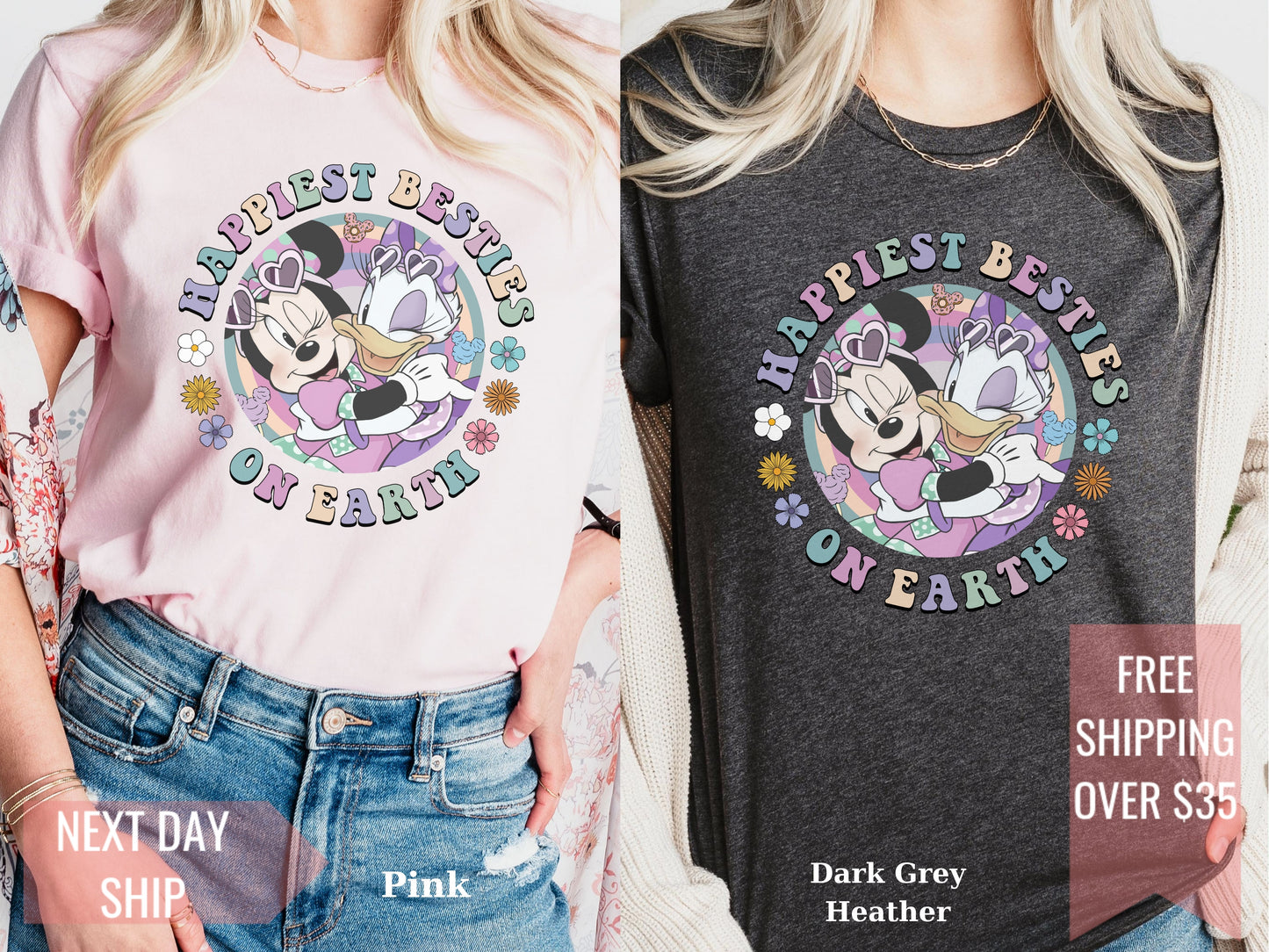 Happiest Besties on Earth Shirt - Girls Disney Trip Tee