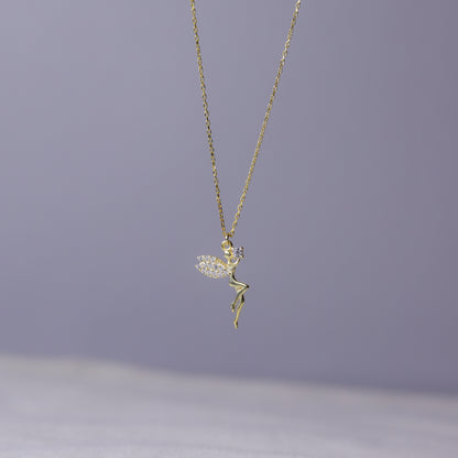 925 Sterling Silver Fairy Necklace