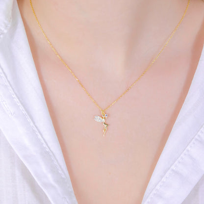 925 Sterling Silver Fairy Necklace