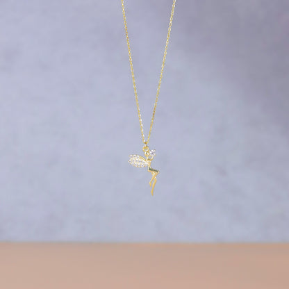 925 Sterling Silver Fairy Necklace