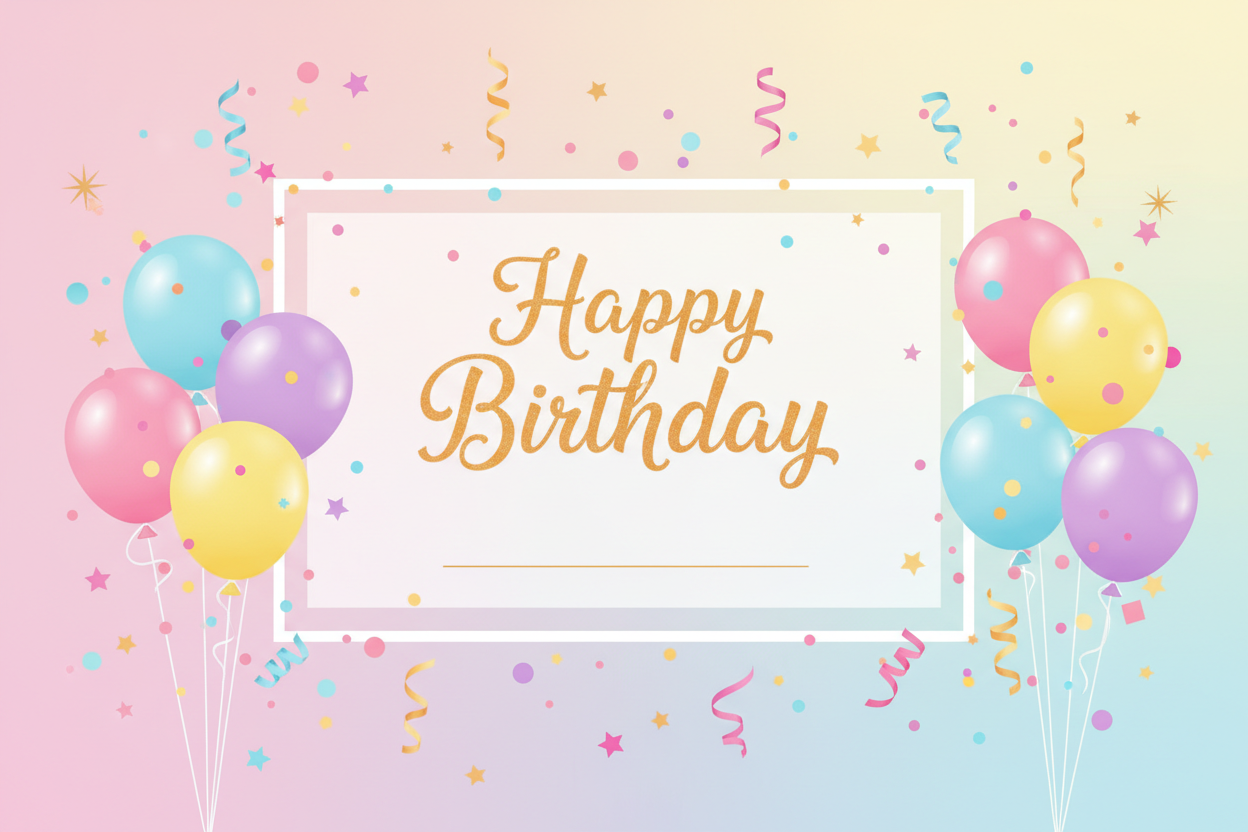 CUSTOM PRINT WELL BIRTHDAY GIFT CARDS